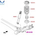 mobis rear shock absorber for hyundai veloster 2011-14